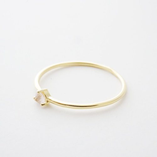 rose quartz ring gold 2