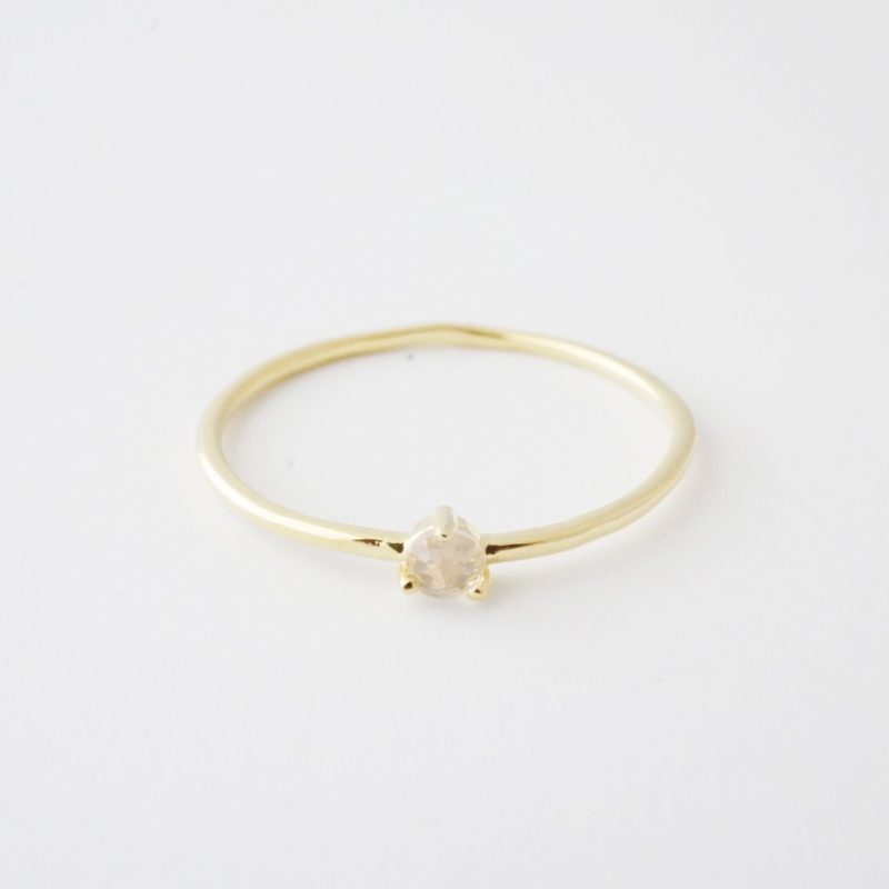 rose quartz ring gold 3