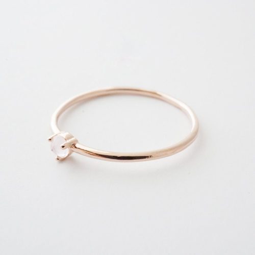 rose quartz ring rose