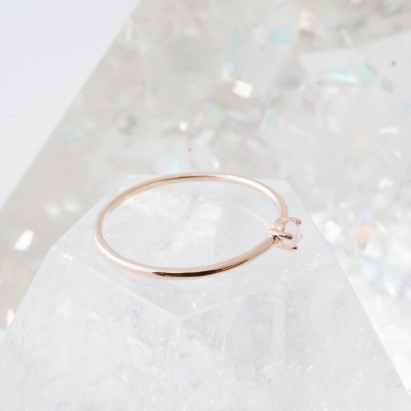 rose quartz ring rose 4