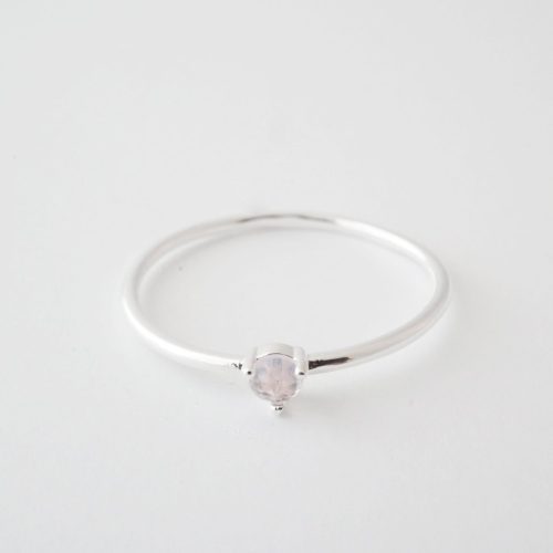 rose quartz ring silver 3