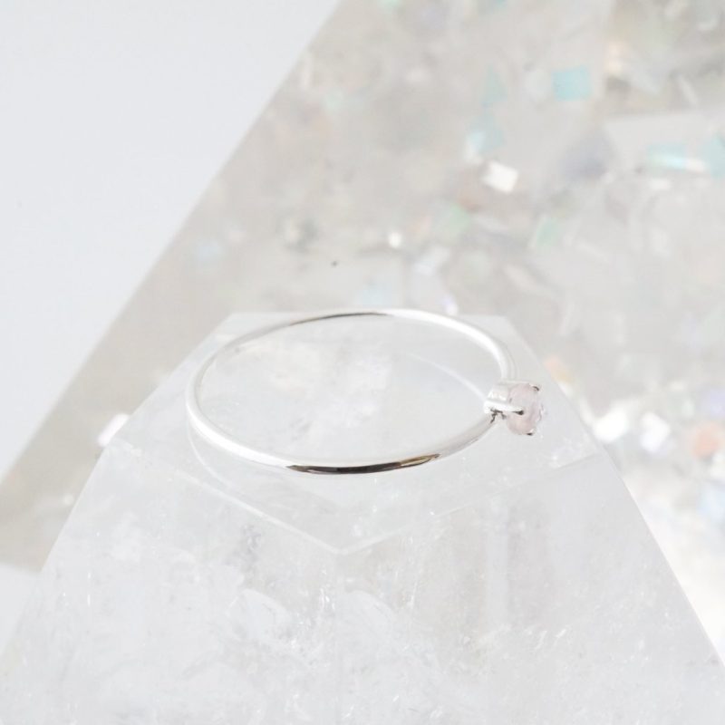 rose quartz ring silver 4