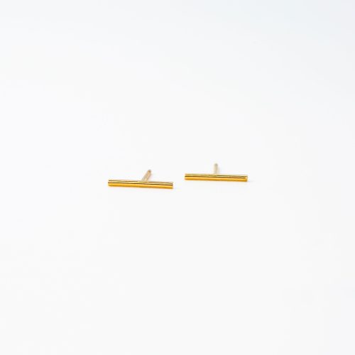 rounded bar studs 14k gold fill 02