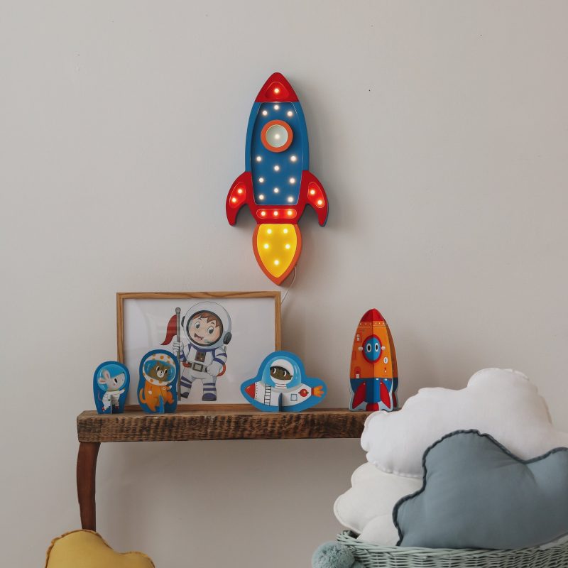 rsz little lights rocket ship lamp navy red 8