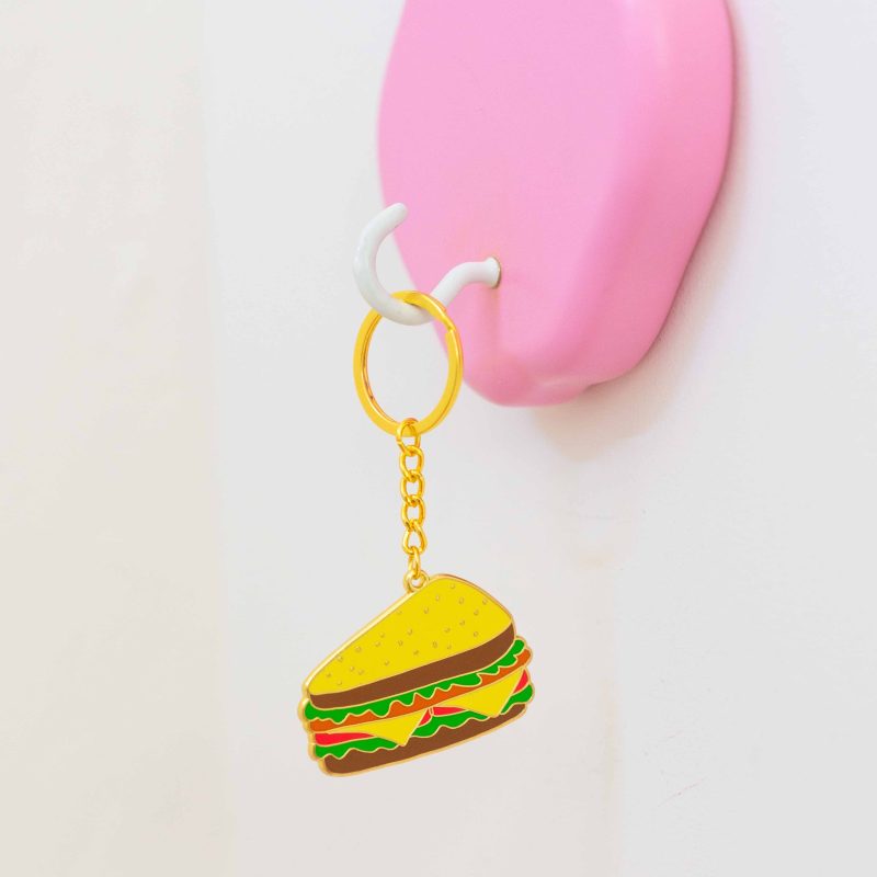 sandwich keychain accessories jenny lemons 126707