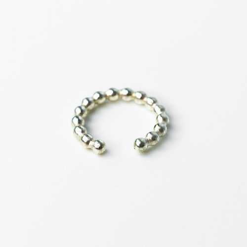 shimmer dot ear cuff silver 3