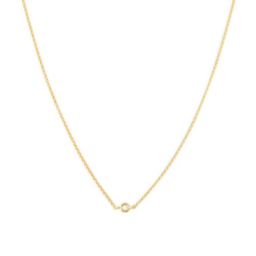 single bezel necklace gold 1 copy