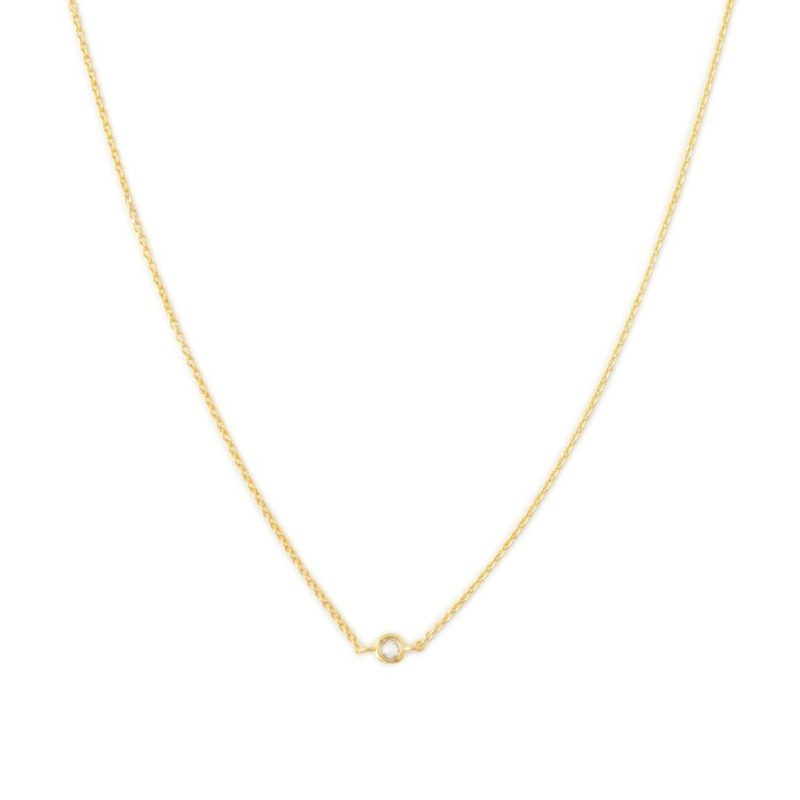 single bezel necklace gold 1 copy