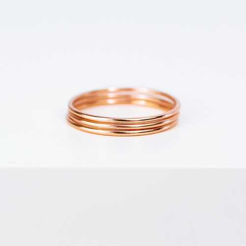 smooth stacker rose gold 3