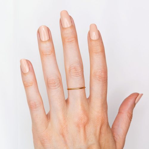 smooth stacking ring gold 01