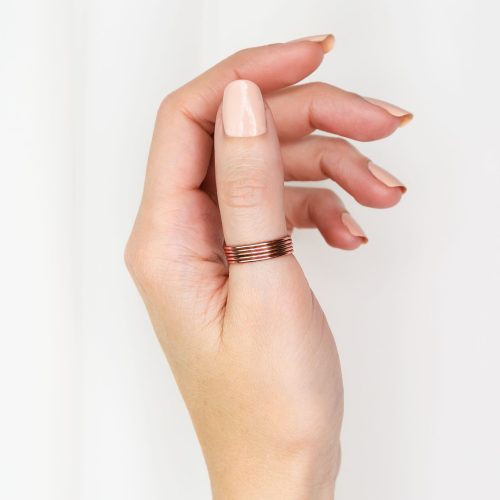 smooth stacking ring rose gold 03