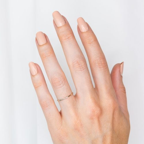 smooth stacking ring silver 01