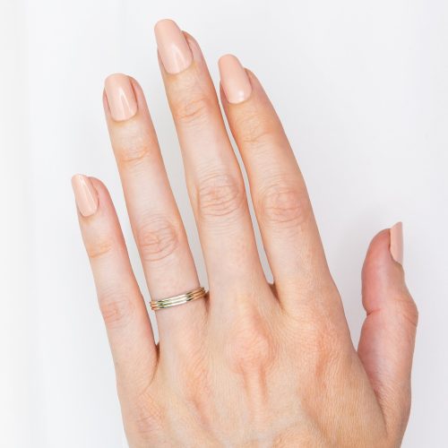 smooth stacking ring silver 02