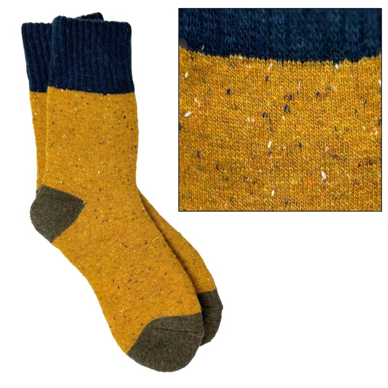 sock Camilla NavyMustard