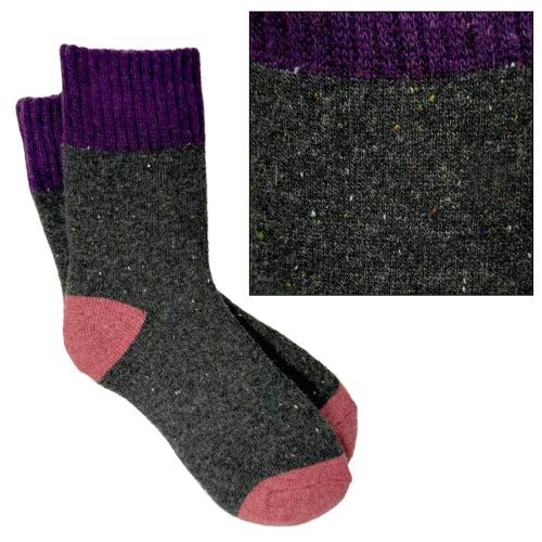 sock Camilla PurpleCharcoal