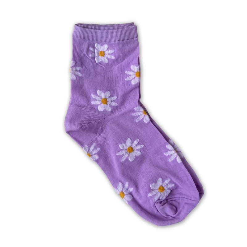 sock FlowerPower purple