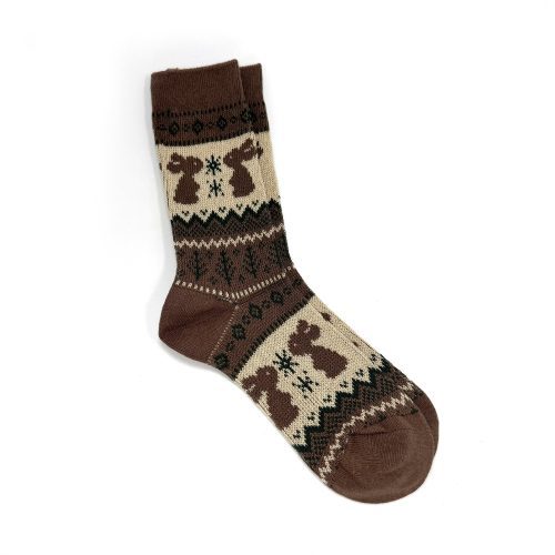 sock SkiBunny Brown