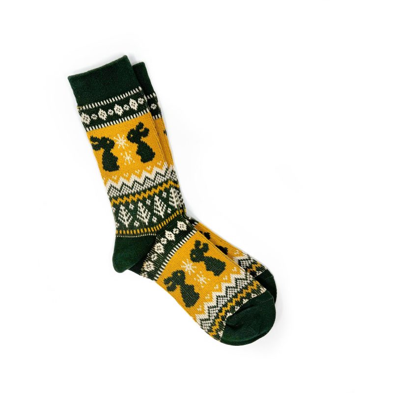 sock SkiBunny DarkGreen