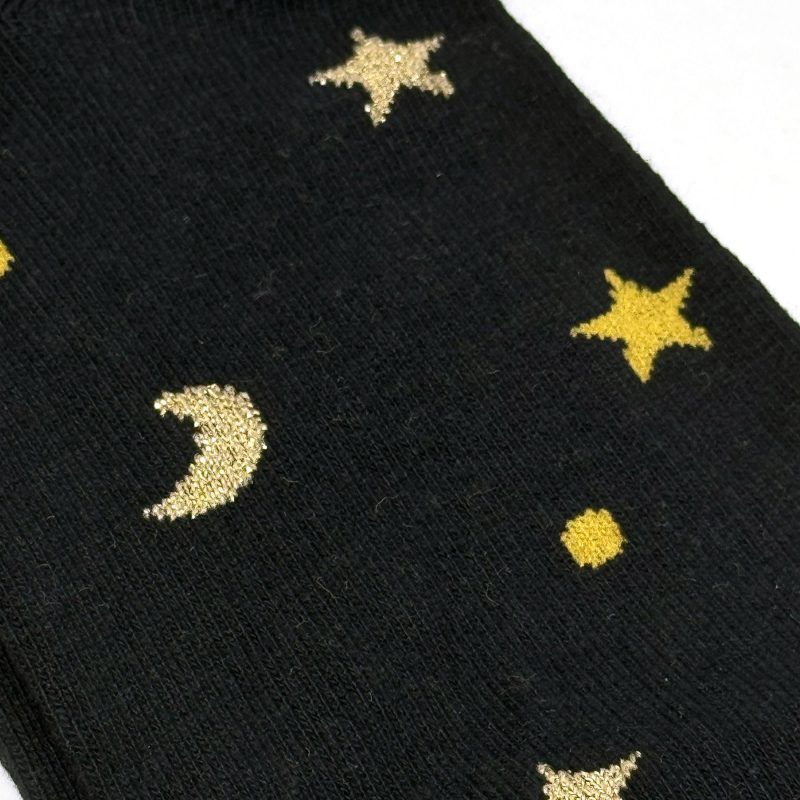 socks MoonStars Black detail