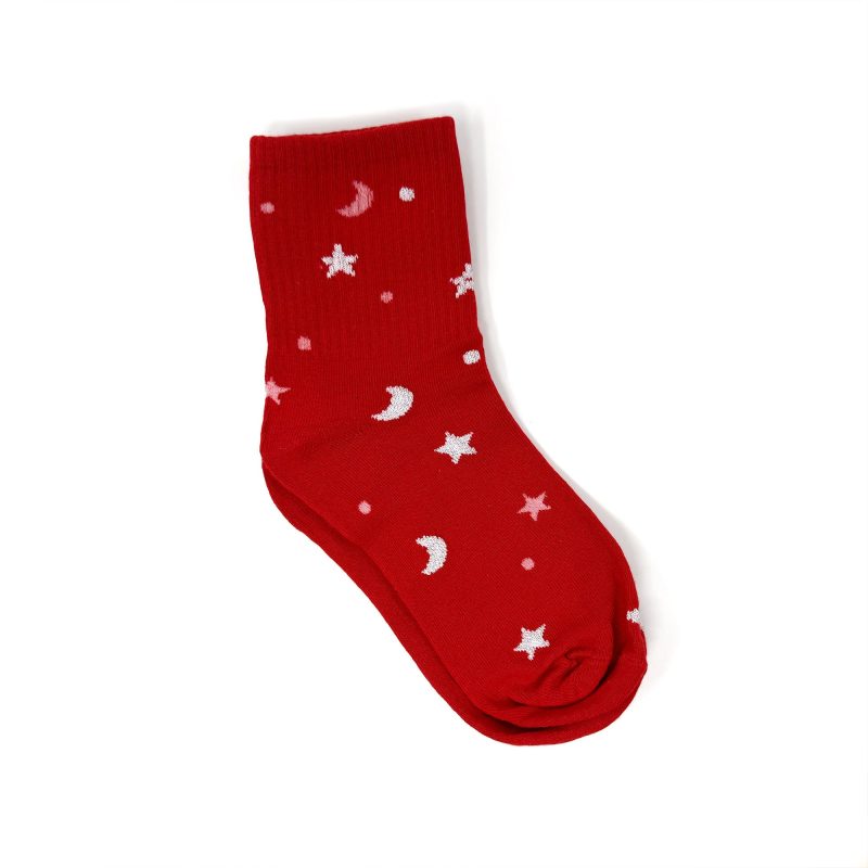 socks MoonStars Red