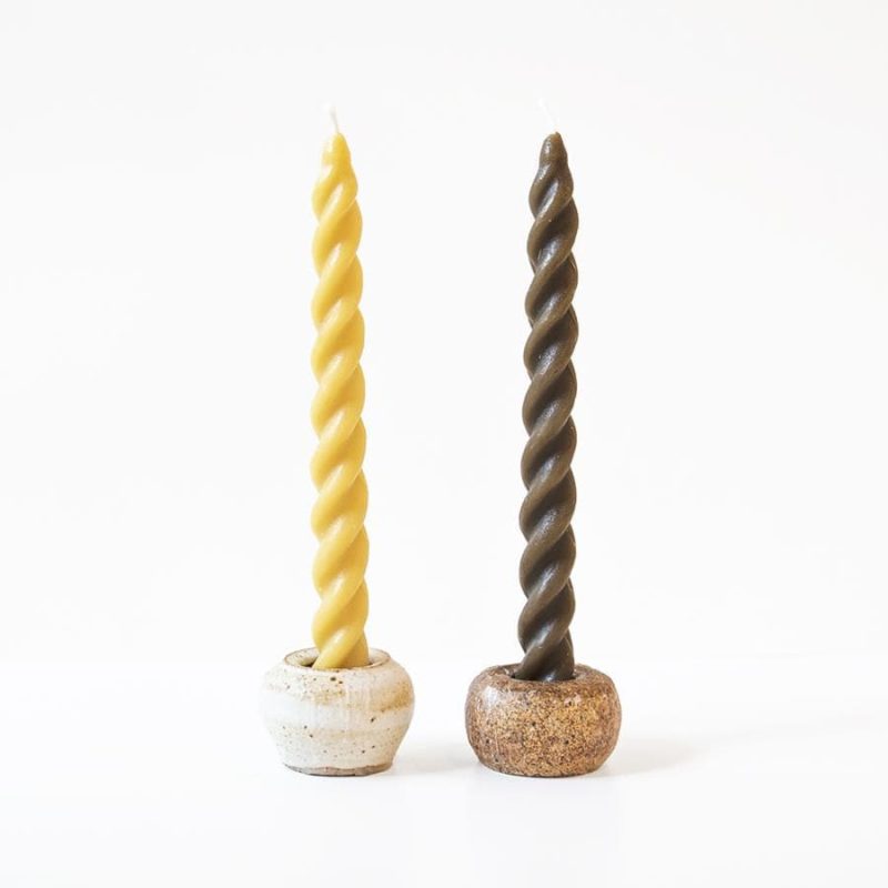 spiral taper beeswax candles 3 pack 845959