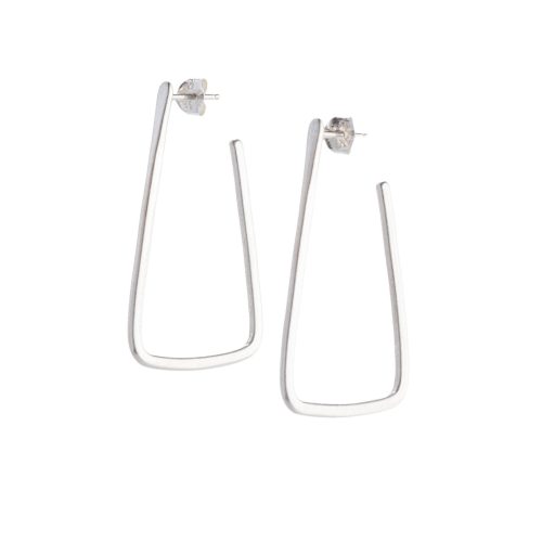 sterling silver nama hoop earrings by betsy iya