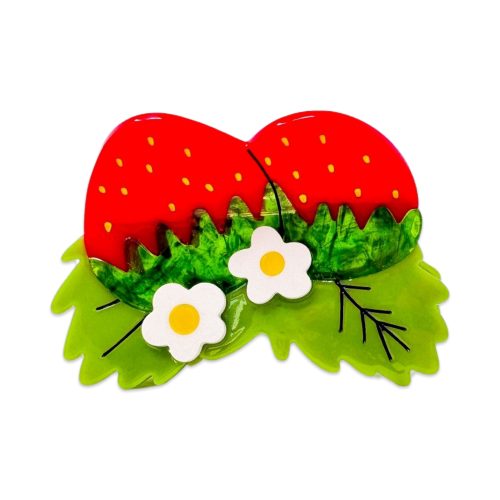 strawberries and flowers hair claw accessories jenny lemons 615386