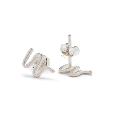 viri earrings silver back