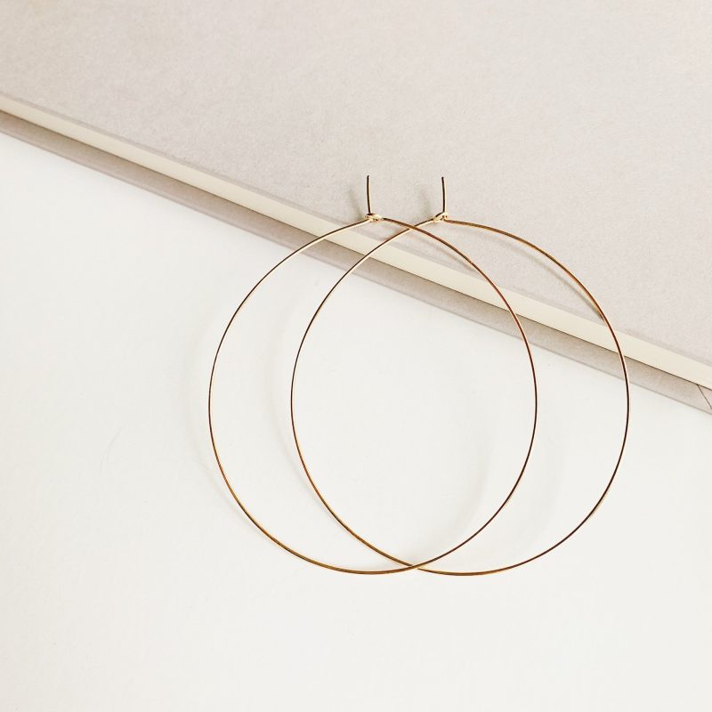 weightless essential large hoops 14k gold fill fl2