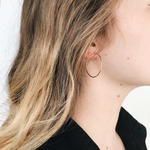 weightless essential small hoops 14k gold fill