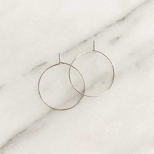 weightless essential small hoops sterling fl