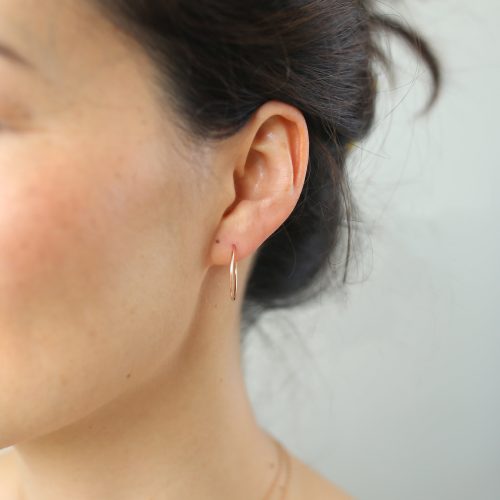 weightless essential xs hoops 14k rose gold fill