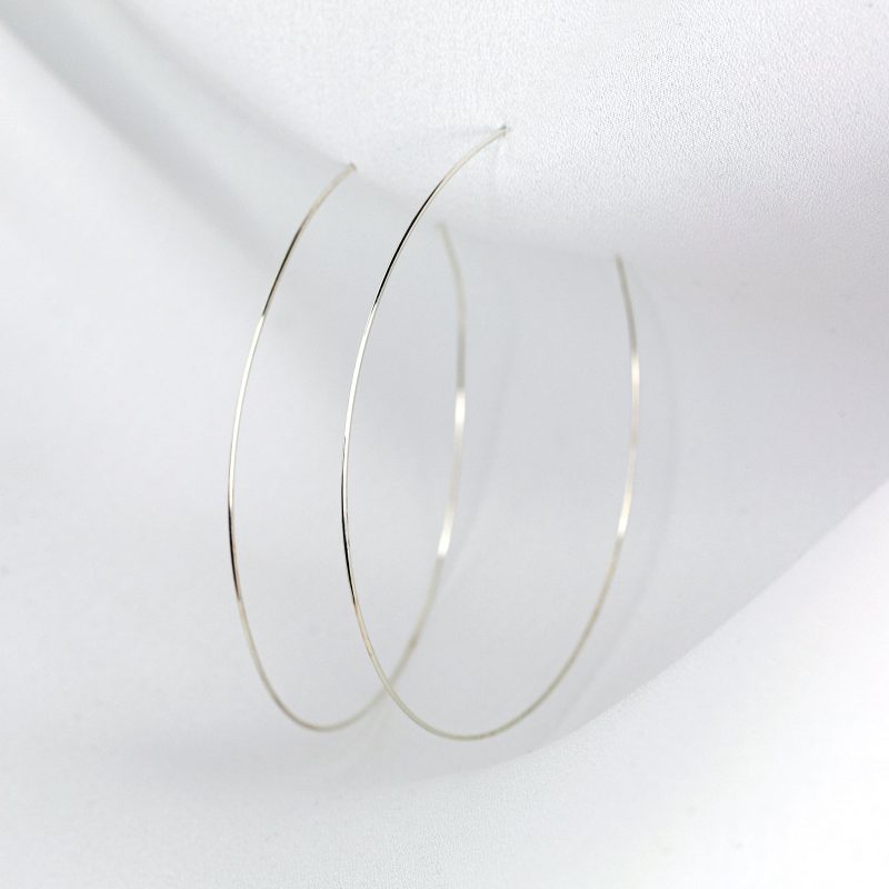 weightless l hoops silver 3