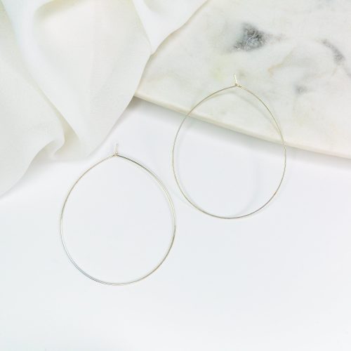 weightless l hoops silver 4