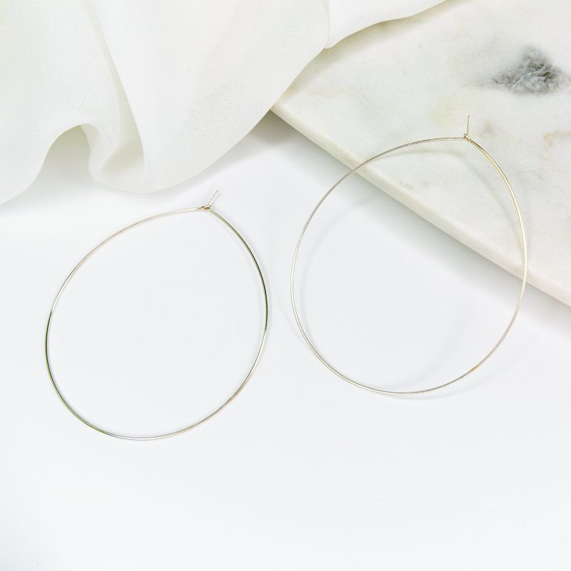 weightless l hoops silver 5