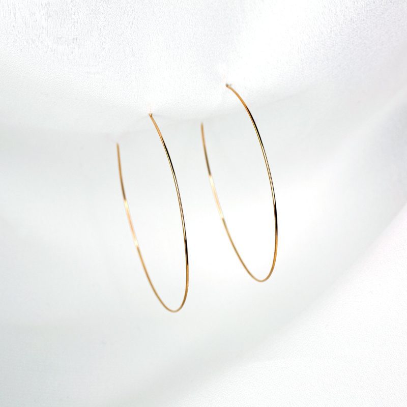 weightless m hoops 14k gold 1