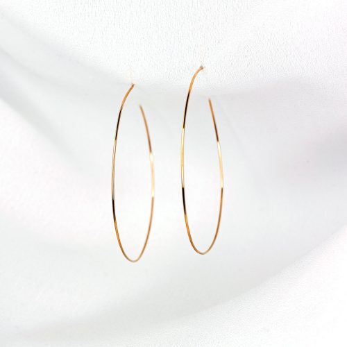 weightless m hoops 14k gold 2