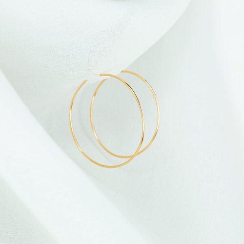 weightless s hoops 14k gold 1