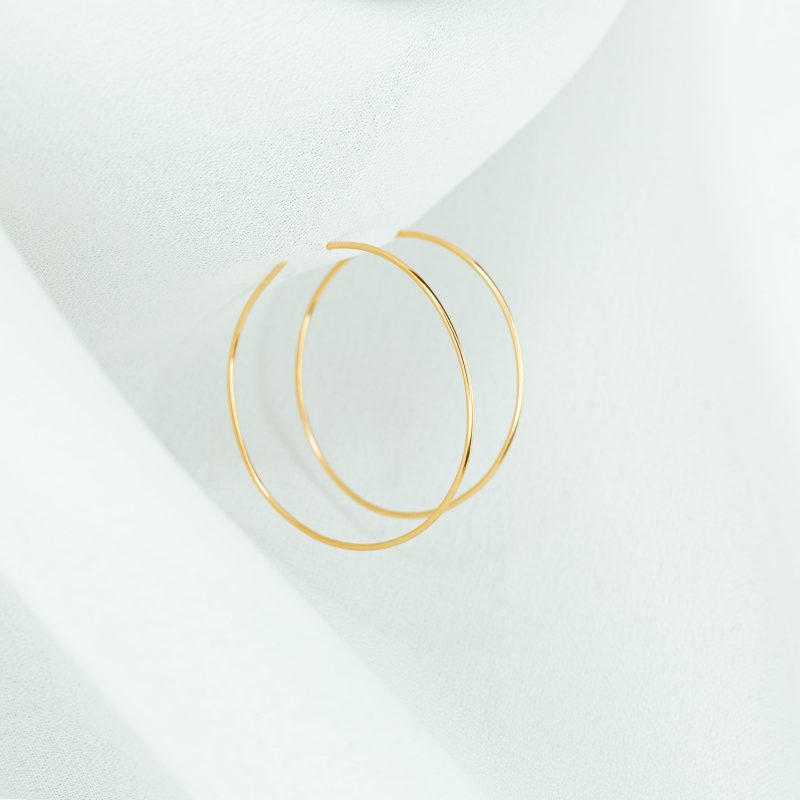 weightless s hoops 14k gold 1