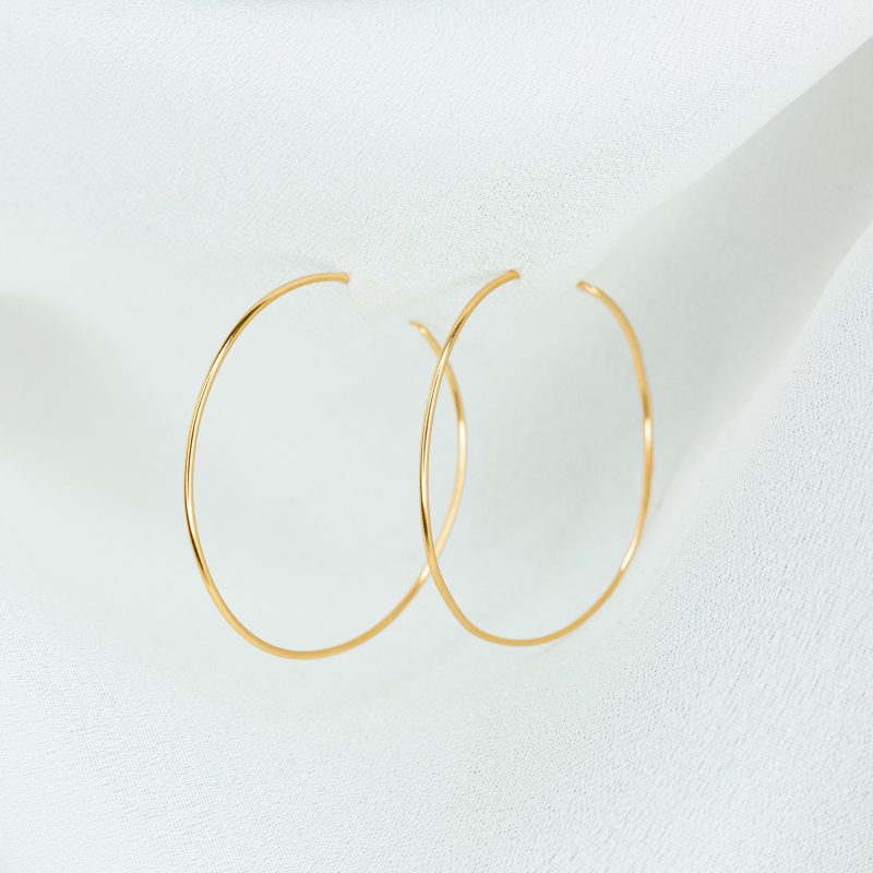 weightless s hoops 14k gold 2