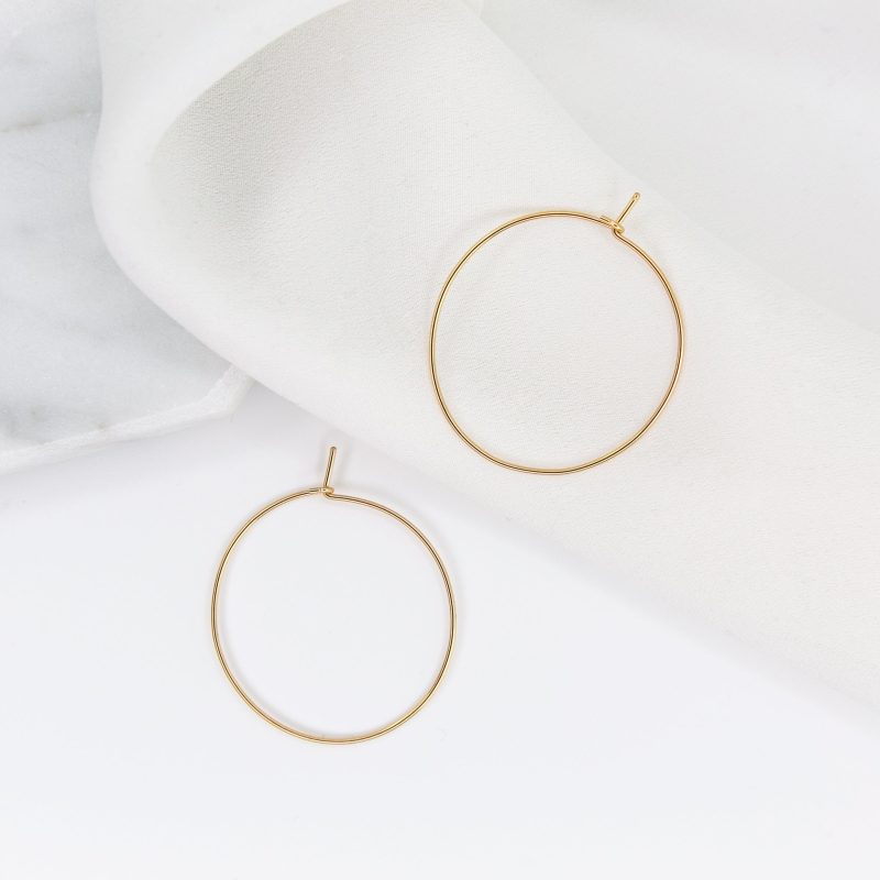 weightless s hoops 14k gold 5