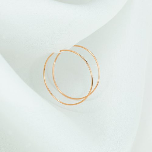 weightless s hoops 14k rose gold 1