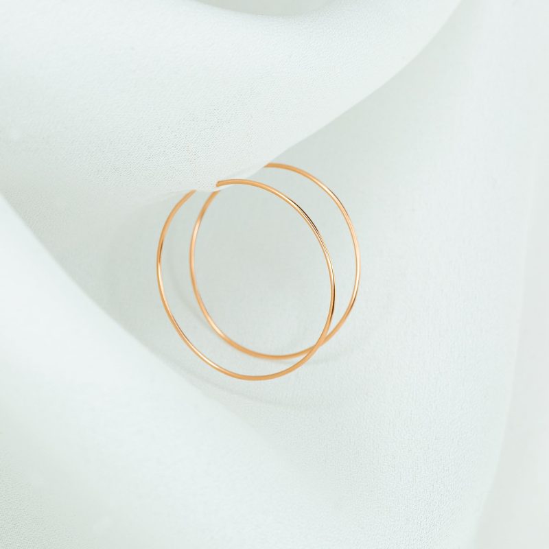 weightless s hoops 14k rose gold 1