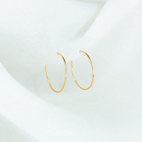 weightless xs hoops 14k gold 1