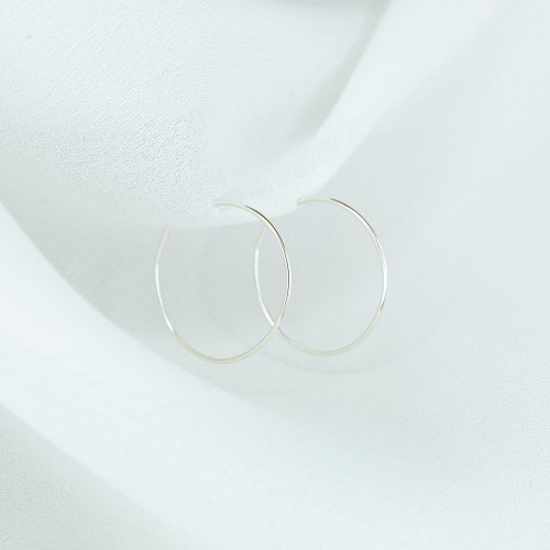 weightless xs hoops silver 1