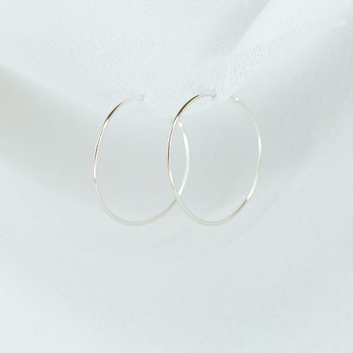 weightless xs hoops silver 2