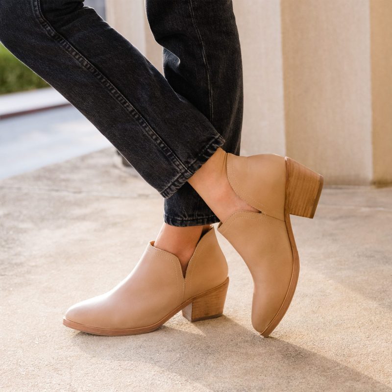 wf mia ankle bootie almond 1