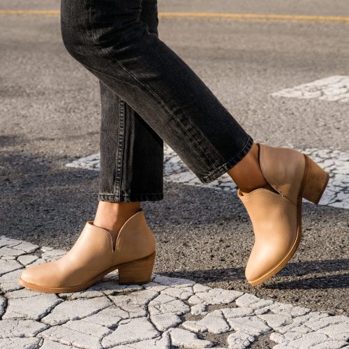 wf mia ankle bootie almond 5