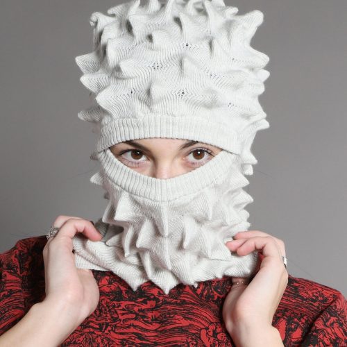 white silver balaclava