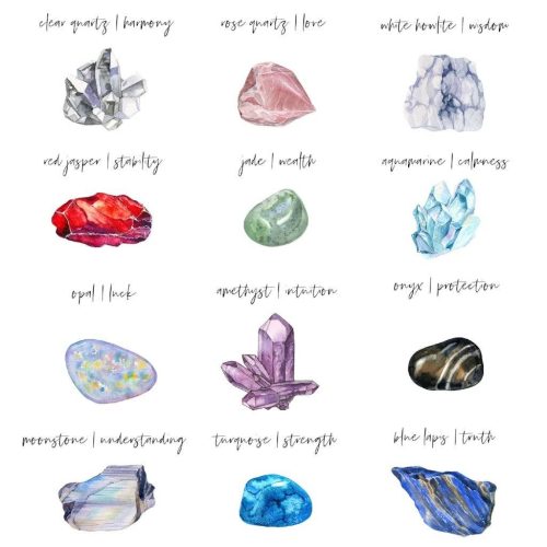 wishing crystals chart